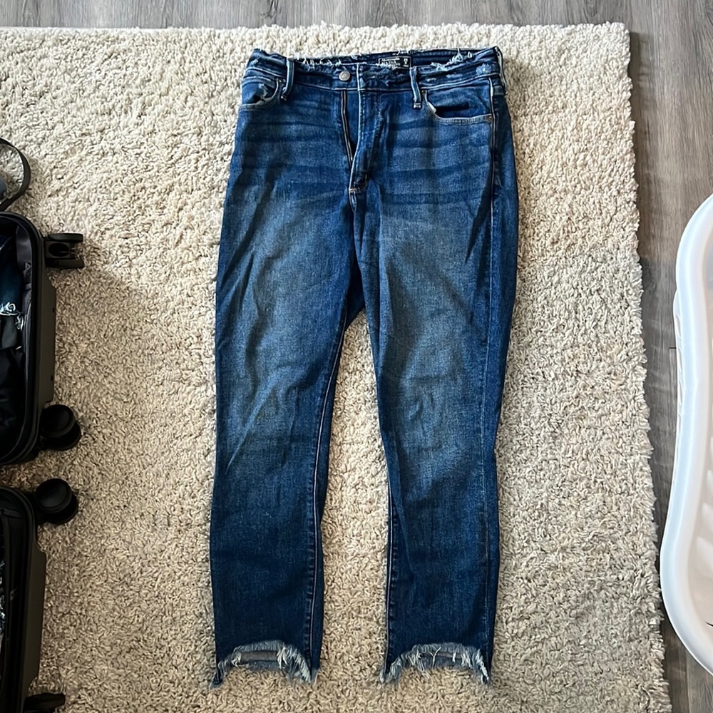 Abercrombie straight ankle jeans